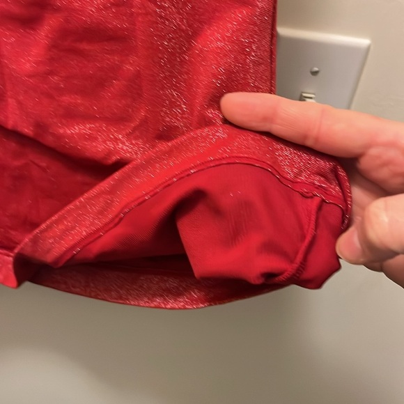 Flexsees by maiden form sparkly red Women's Camisole Top size XL - Picture 5 of 8